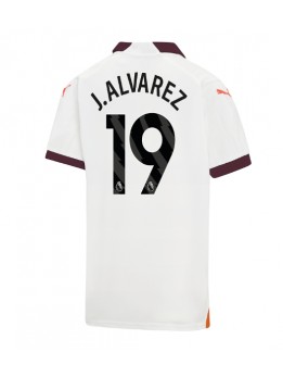 Manchester City Julian Alvarez #19 Replika Borta Kläder 2023-24 Kortärmad